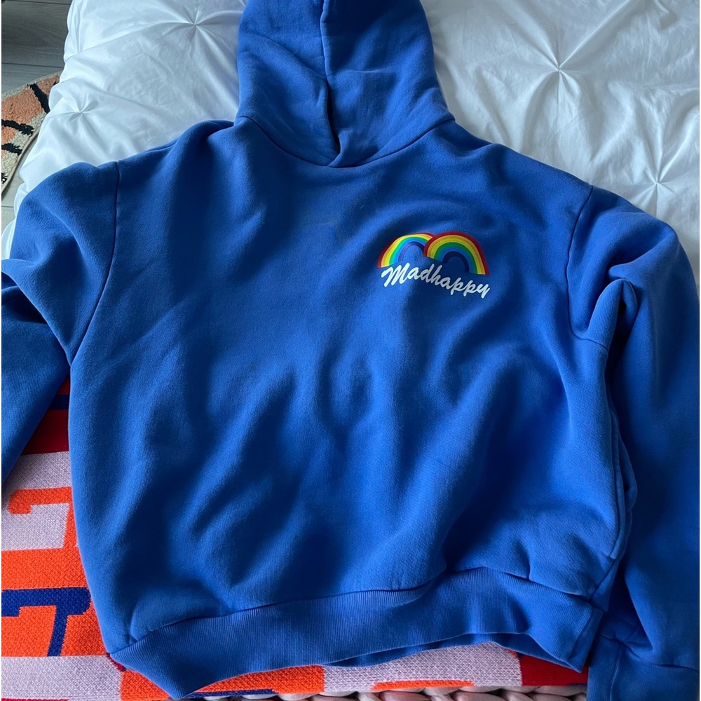 Madhappy blue rainbow sweatshirt